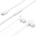 Auriculares Vention Echo Lite com cabo USB-C, microfone intra-auricular, branco