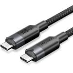 Cable USB 3.2 Tipo-C 5A Vention TRGBH 2m Negro 100W 10Gbps Cable USB 3.2 Tipo-C 5A Vention TRGBH 2m Negro 100W 10Gbps