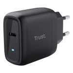 Cargador Trust Maxo GaN USB-C 45 W con cable 2 m negro