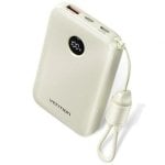Powerbank Vention FKAN0-C 10000mAh 22.5W integriertes Kabel Grau