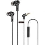 Auriculares Qubo EB-100 con cable Jack 3.5 mm Micrófono Negros Auriculares Qubo EB-100 con cable Jack 3.5 mm Micrófono Negros