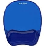 Tapis de souris Subblim Ergo Cristal Flex Gel Crystal Flex base PU bleu Tapis de souris Subblim Ergo Cristal Flex Gel Crystal Flex base PU bleu