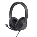 Auriculaires Trust Ayda Max filaires Jack 3,5 mm pour bureau avec micro pivotant Noir