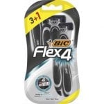 Maquinilla de Afeitar Bic Flex 4 4 Hojas Cabezal Pivotante y Banda Lubricante
