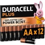 Batteria AA Duracell Plus Power Boost DPBLR6B12 1,5V alcalina 12 pezzi Batteria AA Duracell Plus Power Boost DPBLR6B12 1,5V alcalina 12 pezzi