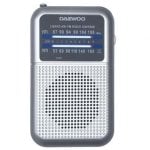 Radio Daewoo DW1008 Silber Tragbar AM/FM Lautsprecher Klinke Batteriebetrieb