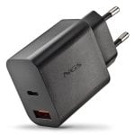 Carregador NGS ERA 20W BLACK GaN 2 Portas PD QC3.0 PPS Universal Carregador NGS ERA 20W BLACK GaN 2 Portas PD QC3.0 PPS Universal