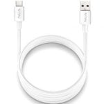 Cable USB NGS ZYRO-AC White USB-A a USB-C 1m 15W 480Mbps Blanco Cable USB NGS ZYRO-AC White USB-A a USB-C 1m 15W 480Mbps Blanco