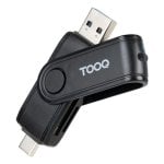 Kartenleser TooQ TQR-3003B USB-C 2.0 USB-A 3.0 SD TF Schwarz