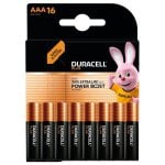 Batterie Duracell Plus DPBLR3B16 AAA Power Boost 16 Stück Alkali 1,5 V Batterie Duracell Plus DPBLR3B16 AAA Power Boost 16 Stück Alkali 1,5 V