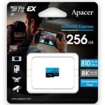 Tarjeta microSD Apacer microSD Express 256GB 810MB/s PCIe NVMe Tarjeta microSD Apacer microSD Express 256GB 810MB/s PCIe NVMe