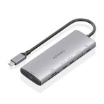 Dock USB-C Aisens ASUC-7P031-GR 7-en-1 Aluminio 4K 10Gbps Gris 20cm Dock USB-C Aisens ASUC-7P031-GR 7-en-1 Aluminio 4K 10Gbps Gris 20cm