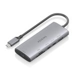 Base para portátil Aisens ASUC-6P029-GR USB-C Dock 6 en 1 aluminio 4K SD MicroSD Base para portátil Aisens ASUC-6P029-GR USB-C Dock 6 en 1 aluminio 4K SD MicroSD