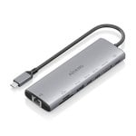 Dock USB-C Aisens ASUC-8P033-GR 8 en 1, HDMI 4K, RJ45, USB-A, USB-C PD 100W, Aluminio Dock USB-C Aisens ASUC-8P033-GR 8 en 1, HDMI 4K, RJ45, USB-A, USB-C PD 100W, Aluminio