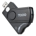 Lector de tarjeta inteligente TooQ TQR-3012B USB 2.0 compatible DNI 4.0 SIM SD Negro