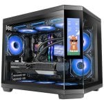 Case Mars Gaming MC-3TCORELCDM Mini Tower LCD IPS 7.2" Triplo Vetro Nero Case Mars Gaming MC-3TCORELCDM Mini Tower LCD IPS 7.2" Triplo Vetro Nero