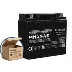 Batterie Phasak PHB 1218 12V 18Ah Plomb-étanche pour Systèmes UPS