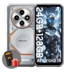 Blackview Fort 2 8 Go 128 Go 6,56" IPS 4G Double SIM Batterie 5000mAh NFC Android 15 Blanc