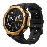 Amazfit T-Rex 3 Pro Bluetooth GPS NFC 48mm AMOLED Or Noir Taille Unique 10ATM SpO2