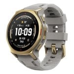 Amazfit T-Rex 3 Pro GPS NFC 44mm AMOLED Ouro Cinza M 10ATM SpO2 Pulsómetro Sono