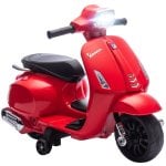 Aiyaplay Moto Eléctrica Para Niños 6v Ruedas De 6,9'' Velocidad De 2,5km/h Rojo