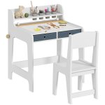 Aiyaplay Escritorio Infantil Con Silla Pupitre Infantil Con 2 Cajones Blanco Aiyaplay Escritorio Infantil Con Silla Pupitre Infantil Con 2 Cajones Blanco