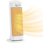 Homcom Calefactor Eléctrico Bajo Consumo 2000w Con 4 Modos Termostato Regulable