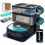 Robot Aspirador y Fregasuelos Cecotec Conga Z100 X-treme con Autovaciado IA Navegación Láser 20.000 Pa