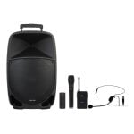 Haut-parleurs Fonestar portable filaire et Bluetooth 250W avec karaoké Haut-parleurs Fonestar portable filaire et Bluetooth 250W avec karaoké