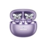 Écouteurs Kinglucky intra-auriculaires Bluetooth sans fil avec Réduction de Bruit, micro, USB-C, autonomie 50h, IPX5, violet et argenté