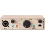 Interface de Áudio Arturia MiniFuse 1 110 dB RMS USB-C Combo XLR TRS Hub MIDI Champagne