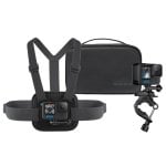 Kit de Suportes GoPro Sports Chesty Guidão Estojo Compacto