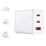 Multipresa D-LINK DCP-651 3 prese 2 USB-C 1 USB-A GaN 65W con carica rapida e adattatori universali