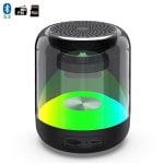 Altoparlanti Dam Electronics Wireless Bluetooth 3W trasparenti con FM e LED