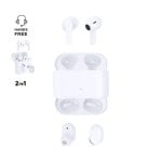 Auricolari Dam Electronics wireless Bluetooth 5.0 In-ear uso quotidiano base ricarica indicatori bianchi