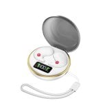 Auricolari Dam Electronics BY-8 true wireless Bluetooth 5.3 con LED, USB-C, assistente vocale, bianchi