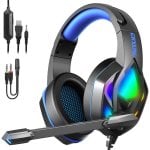 Auricolari Dam Electronics H1003 cablati Minijack Gaming RGB microfono Nero