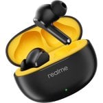 Auriculares Realme T110 inalámbricos Bluetooth con cancelación de ruido ENC, Bass Driver de 10 mm y 38 horas de autonomía negros
