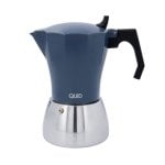 Cafetera Italiana Quid Baltic 12 tazas aluminio-acero blanca con mango ergonómico
