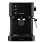 Cafetera Espresso Ufesa Varese 1,5 L 20 bares con vaporizador y bandeja calienta-tazas