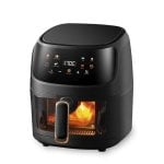 Fritteuse Heißluft Dam Electronics 8L 1400W mit Sichtfenster Touchpanel 8 Programme