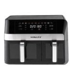 Friggitrice ad aria Dam Electronics Dual 11L 2800W doppio cestello touch e finestra