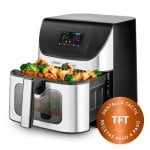 Freidora de aire Ufesa Swan Elegance 7,5L 2200W con pantalla TFT, conectividad app y programas