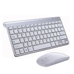 Teclado y Ratón Dam Electronics 908 Inalámbrico 1200DPI Metalizado Ergonomía Bajo Ruido