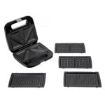 Sandwichiera Jata JESW2010 3 Piastre Rimovibili Antiaderente 750 W Nera