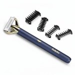 Máquina de Barbear Facial BaByliss Super-X Metal X-Blade Recarregável 45min Seco e Molhado 4 Ajustes 4 Pentes Carga Rápida