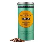Café em grão Saula Premium Organic 500 g tueste médio 100 percent Arabica