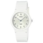Reloj pulsera Casio MQ-24B-7BEF unisex blanco correa resina 3 años batería