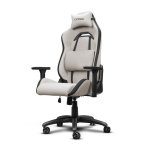 Silla gaming Trust GXT723 Ruya beige respaldo ajustable y reposabrazos 3D