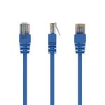 Cabo de rede Gembird PP12-1M/B Cat5e 1 m azul RJ-45 ouro
